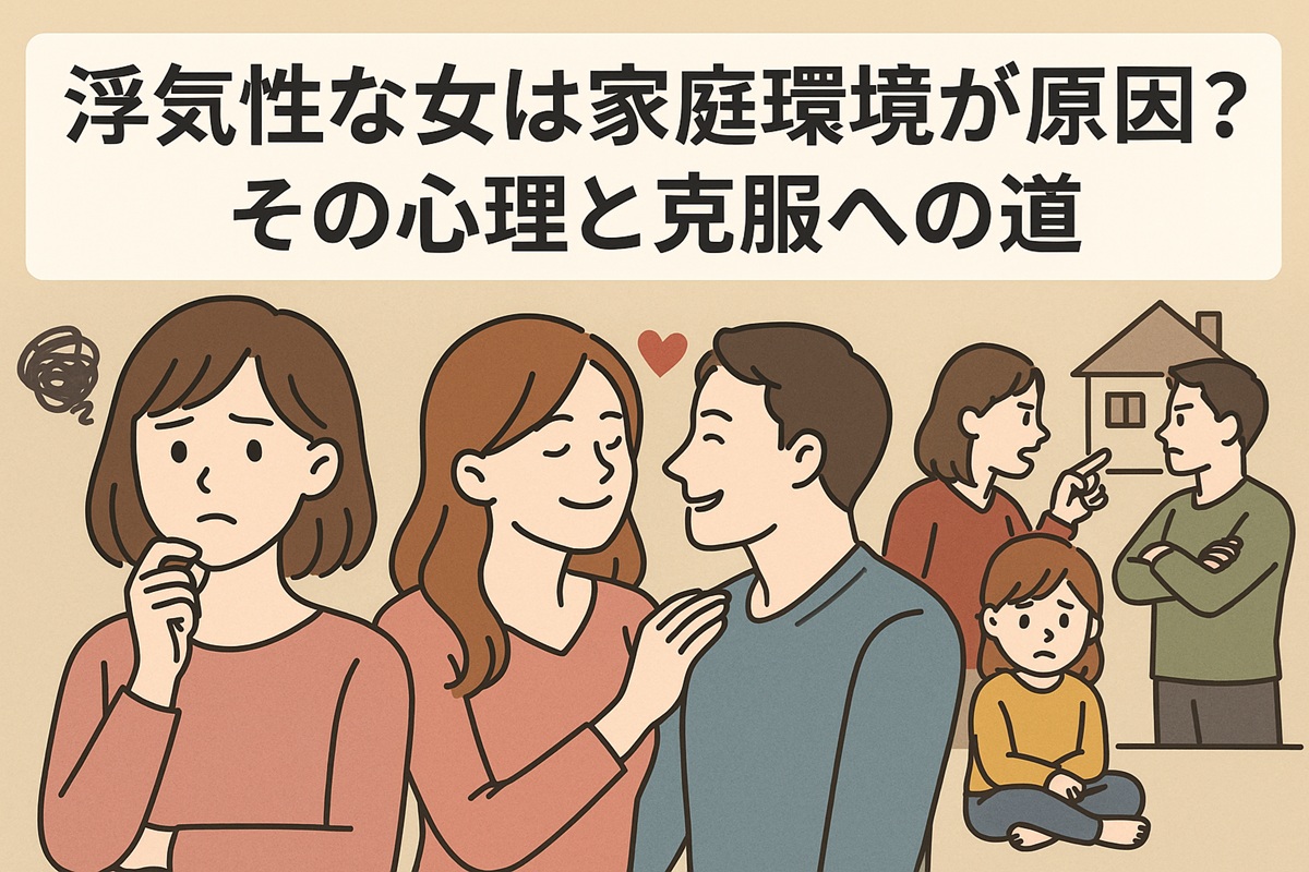 浮気性な女は家庭環境が原因？その心理と克服への道