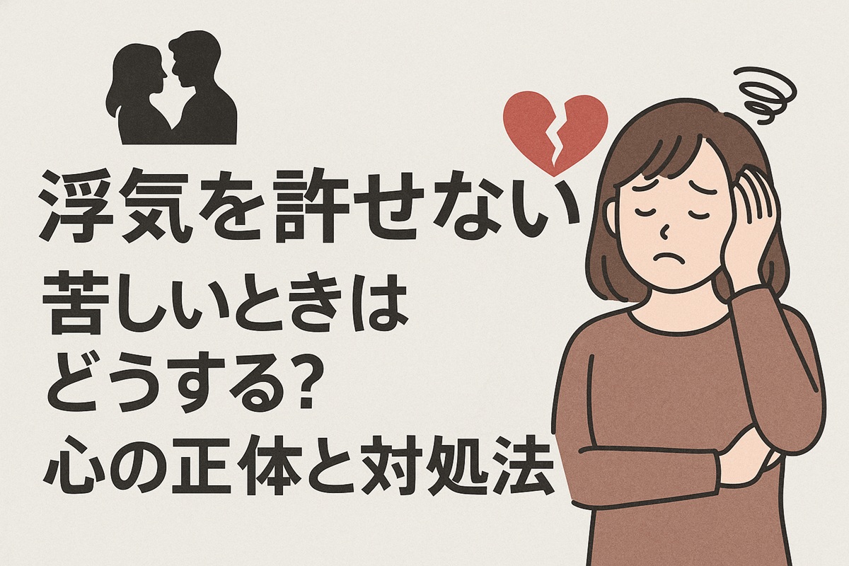 浮気を許せない、苦しいときはどうする？心の正体と今すぐすべき対処法
