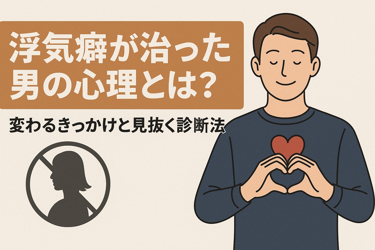 浮気癖が治った男の心理とは？変わるきっかけと見抜く診断法