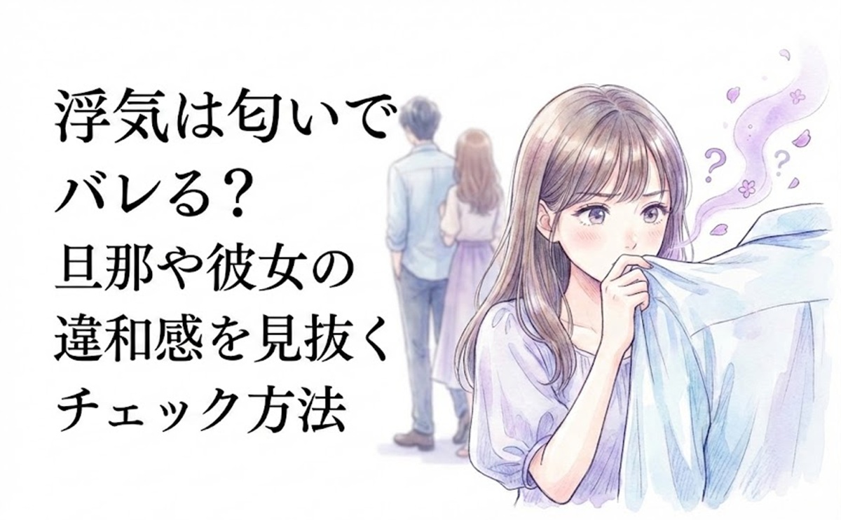 浮気は匂いでバレる？旦那や彼女の違和感を見抜くチェック方法