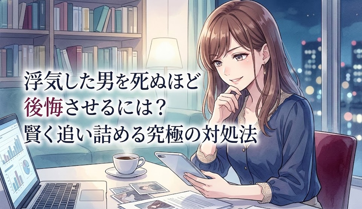 浮気した男を死ぬほど後悔させるには？賢く追い詰める究極の対処法