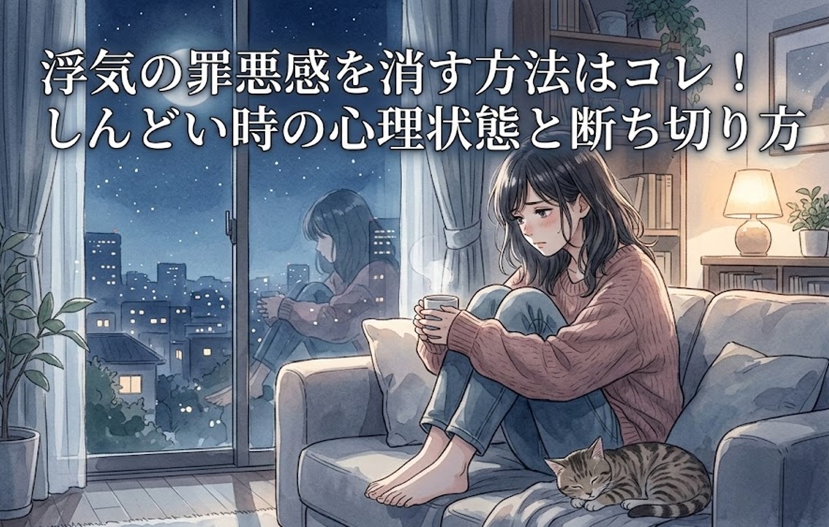 浮気の罪悪感を消す方法はコレ！しんどい時の心理状態と断ち切り方