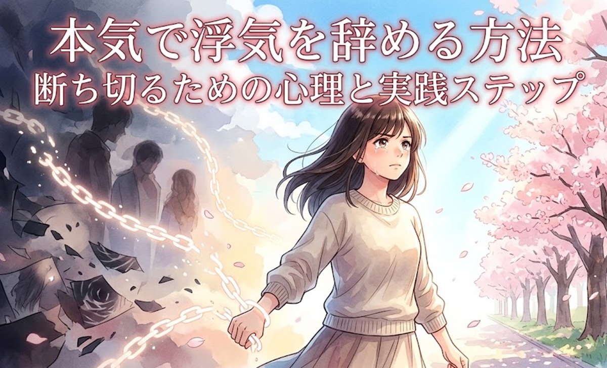 本気で浮気を辞める方法！断ち切るための心理と実践ステップ