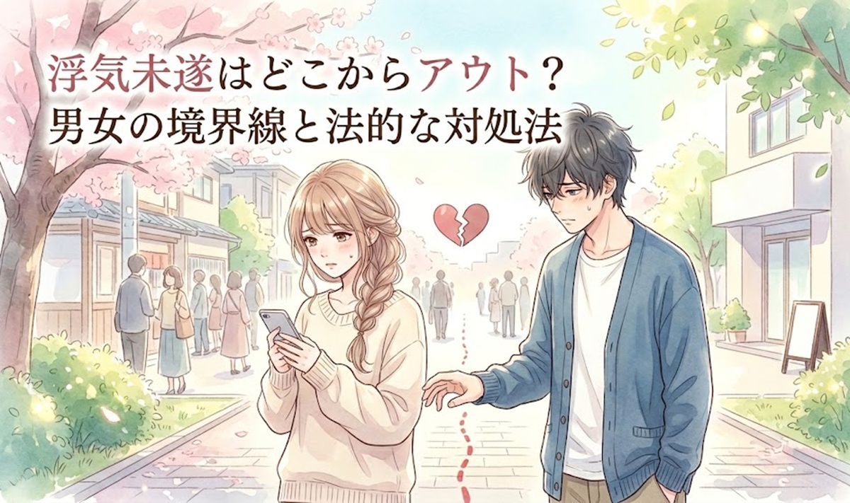 浮気未遂はどこからアウト？男女の境界線と法的な対処法